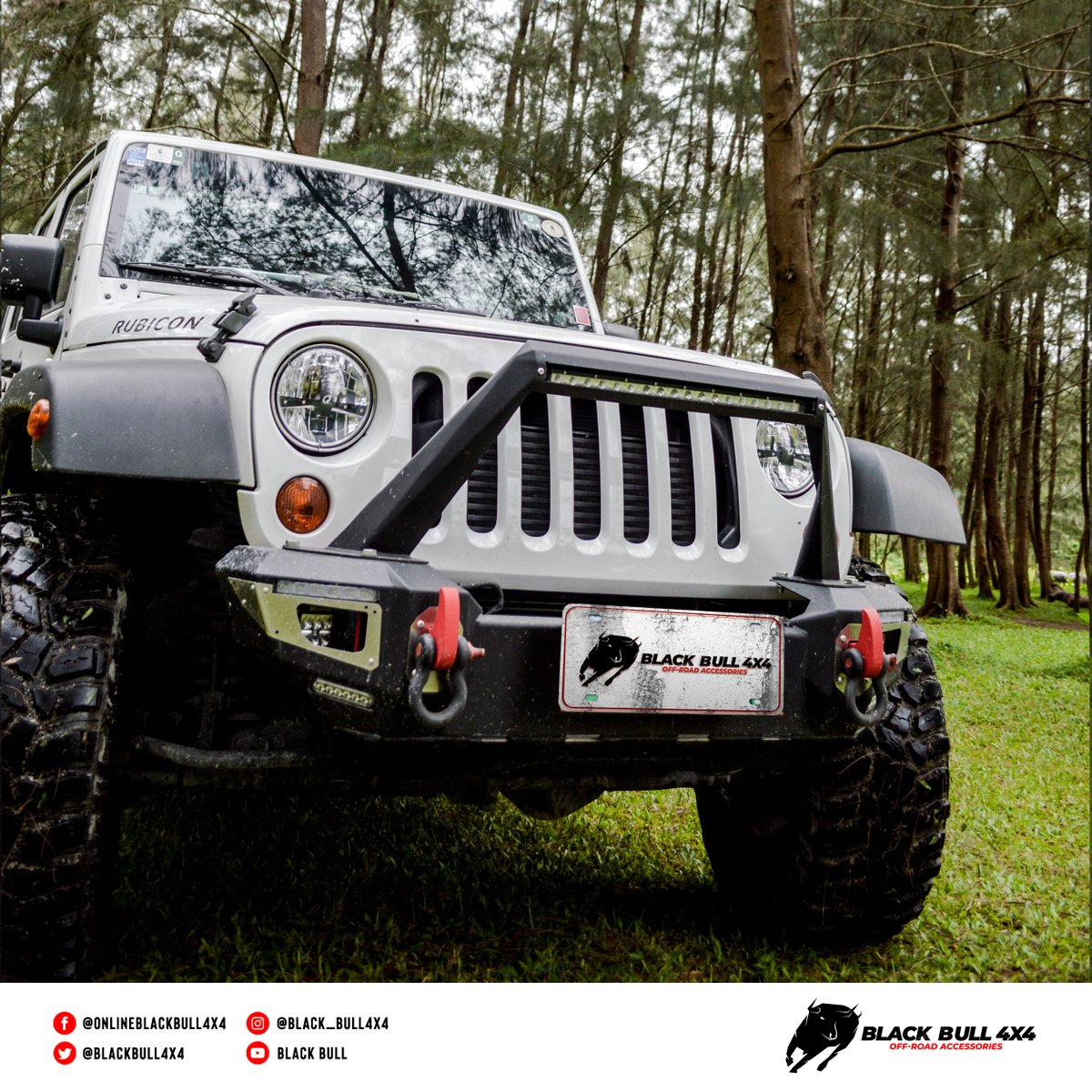 For that awesome look and reliable performance, #BlackBull4x4 front bumper is the perfect match for you! 📣💨

#BlackBull4x4 #FrontBumper #4x4Jeep #offroadaccessory 
