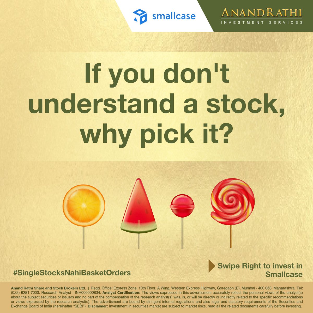 rathi_online's tweet photo. Investing just got easier with our stock baskets. Our stock baskets are now available on small case. Click here to invest in our baskets - https://t.co/7dNtjJnf6Y
#AnandRathi #Stockbroker #Stockbaskets #Smallcase #stockmarket #stocks #investing #trading #investment https://t.co/9OIX511eZt