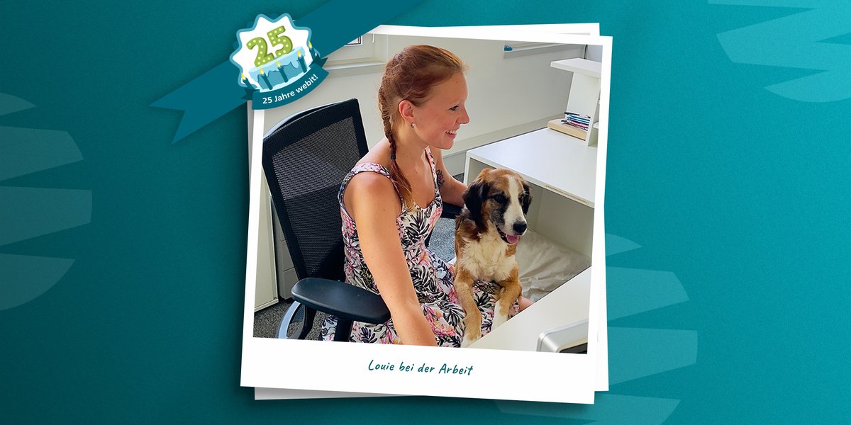 webit_dresden's tweet photo. Seit 2018 bereichern Louie und Nina unser Team als Feel-Good-Manager. Mittlerweile sind die beiden echte Vollprofis im Verbreiten von guter Laune im Büro.
#throwback #throwbackthursday #agenturjubiläum #jubiläum #25jahre #webit #agenturhunde #officedogs #feelgoodmanager https://t.co/mAvxqfCDrX