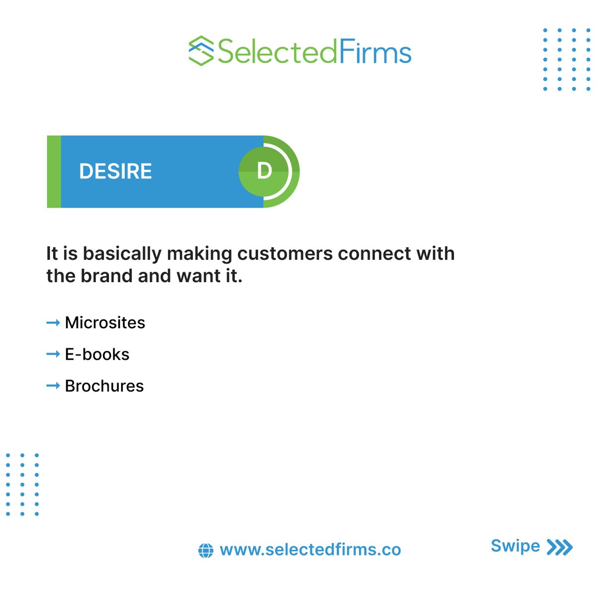 FirmsSelected's tweet image. part2
AIDA reflects several stages of consumer engagements and offers insights into various customer thinking patterns.
#selectedfirms #aidamodel #b2bmarketplace #customerbehaviour