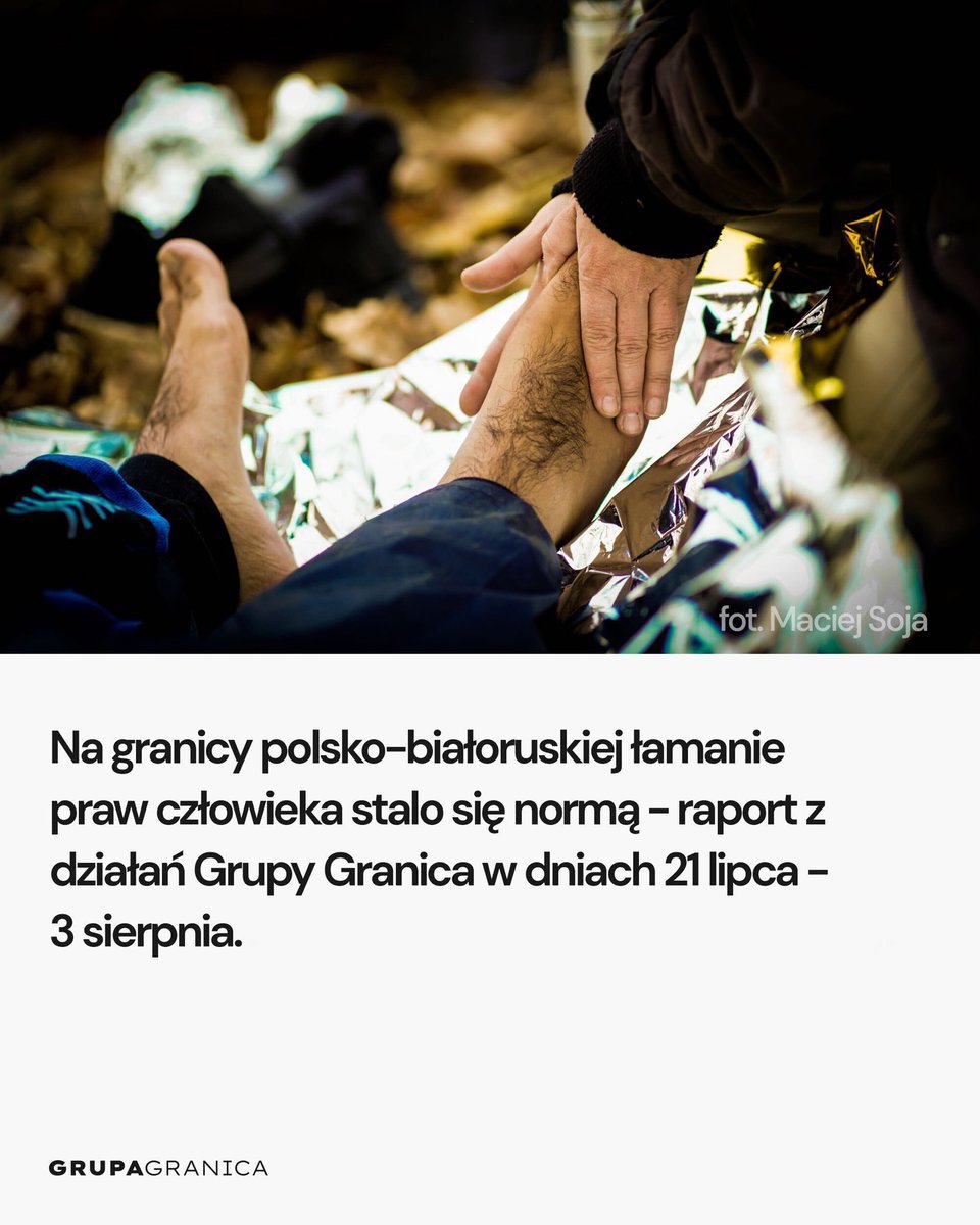 GrupaGranica's tweet photo. ‼️ Kryzys humanitarny na #granica trwa 👉🏿 Apelujemy do profesjonalnych organizacji świadczących pomoc medyczną - potrzebujemy was na pograniczu polsko-białoruskim ‼️ Jesteście potrzebni, by udzielać pomocy medycznej i chronić ludzi przed wywózkami. @MSF @UNHCRPoland https://t.co/dvSxh7SIlW