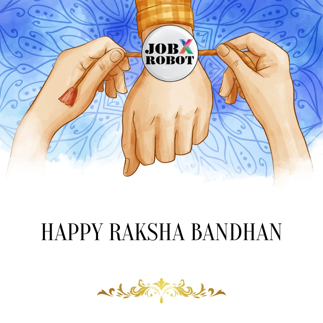 JobXRobot's tweet image. To all our customers, employees, and partners - Thank you for being part of the journey as we grow. Let us celebrate the bond that binds us. Wishing all of you a very happy Raksha Bandhan!
#rakshabandhan #rakhi2022 #special #celebration #happyrakshabandhan #festival #JobXRobot