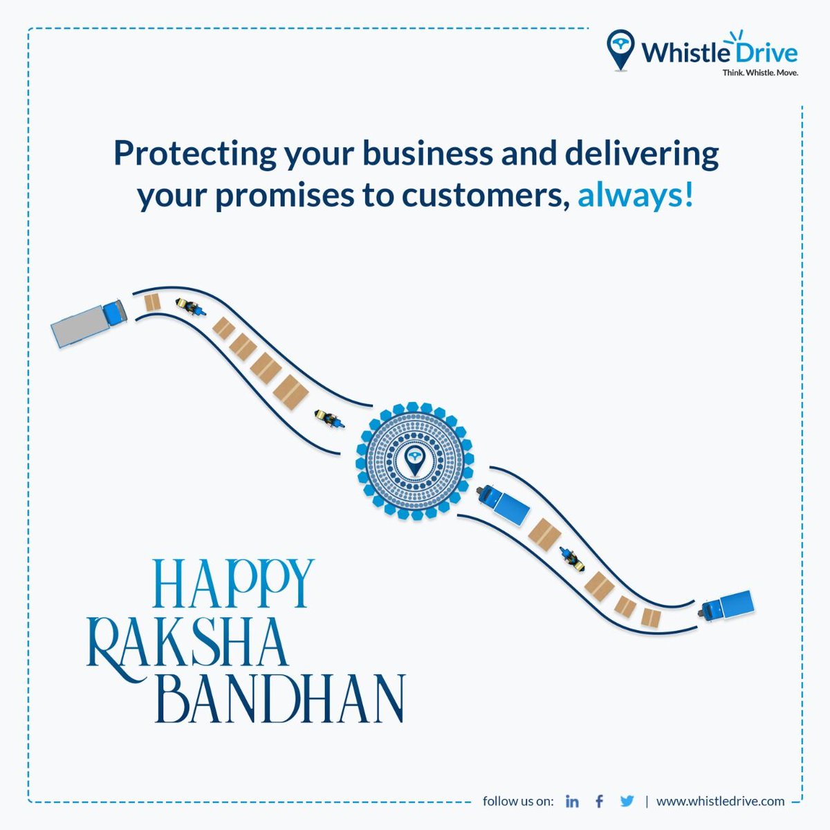 WhistleDrive's tweet photo. Ensuring your promises are delivered, always!🚀 

Happy Raksha Bandhan ❤️ 

#RakshaBandhan2022 https://t.co/8ZlvcGWTge