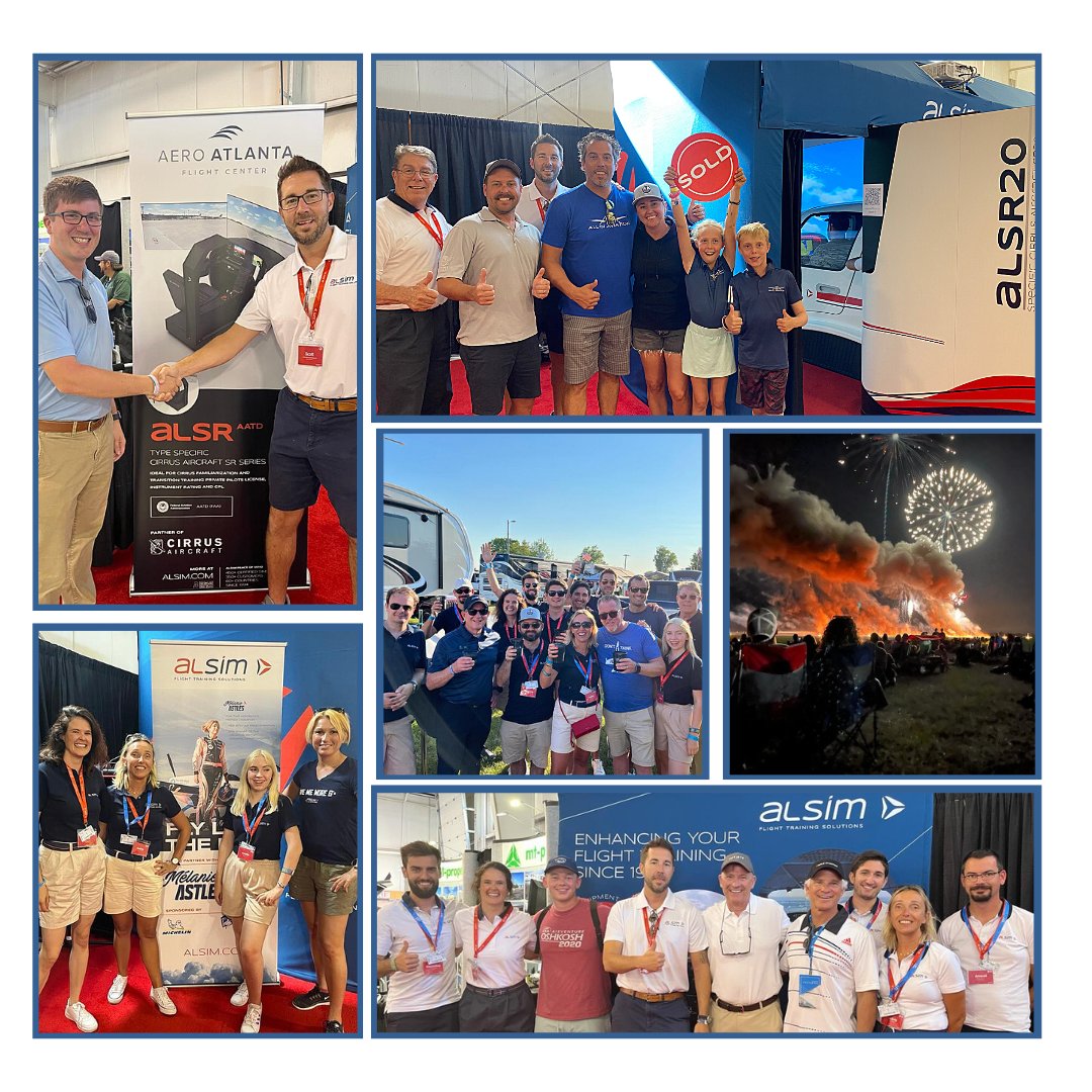 AlsimFlight's tweet photo. @EAA AirVenture Oshkosh 2022 is certainly an event unlike anything else!
Thank you very much to all the #ALSIM partners, clients and visitors from around the world who came to meet us at our booth 👏 
#osh22 #eaa #pilot https://t.co/0c4zCLStCn