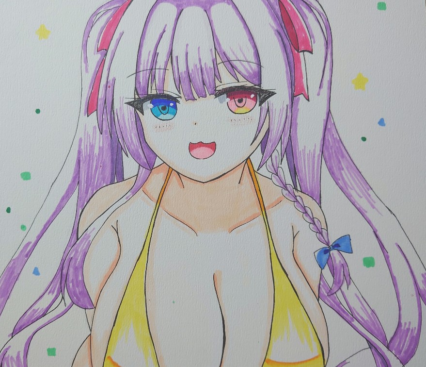 「コミケ色紙1枚目ー 」|なお🐇のイラスト