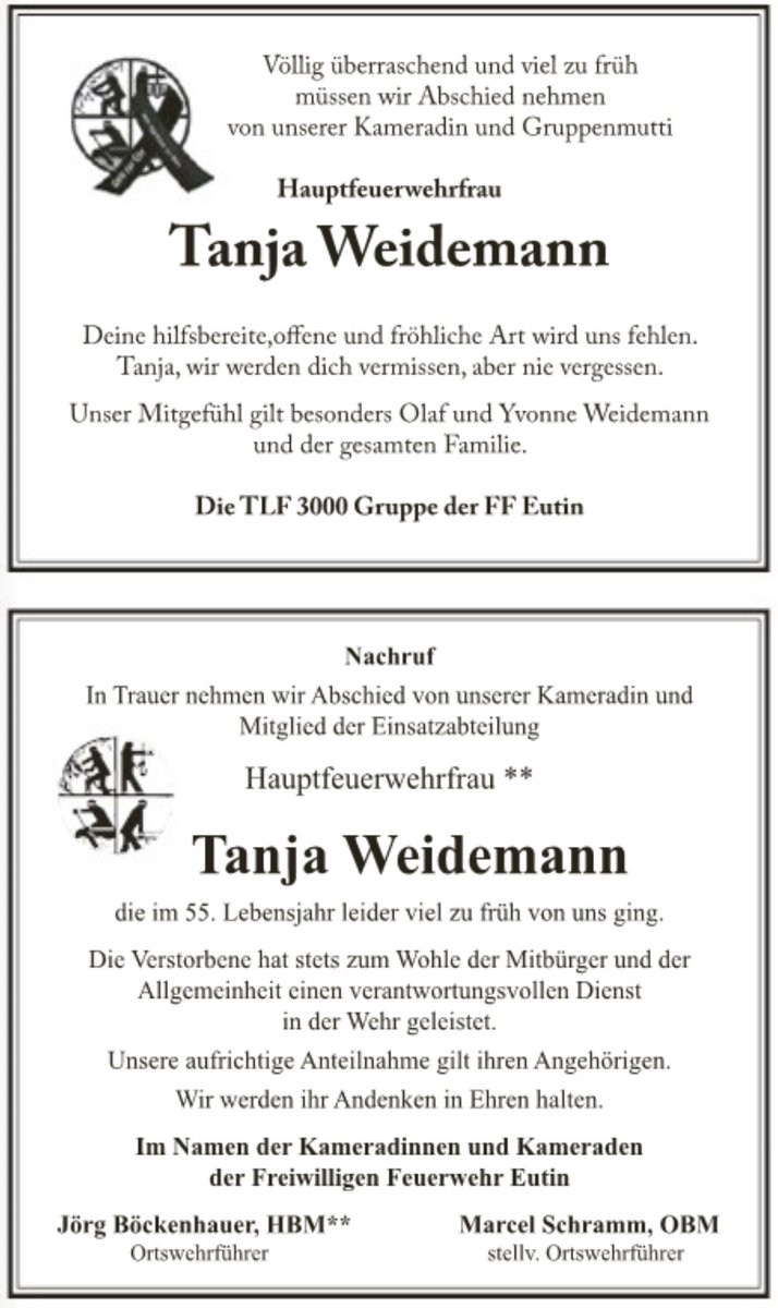 ⚫️ In stiller Trauer nehmen wir Abschied