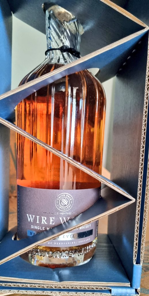 Probably one of the last purchases I'll be making for the foreseeable future just arrived. Unquestionably the best delivery packaging I've ever seen. The bottle will remain in its cardboard cage for now for ease of transport. Kudos <a href="/whitepeakwhisky/">whitepeakdistillery</a>! 👏👏