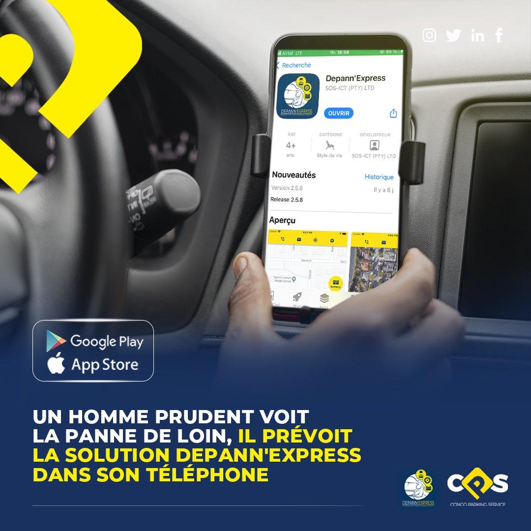 CongoParking's tweet photo. Ne laissez plus les pannes vous surprendre et pĂ©naliser vos dĂ©placements, rassurez-vous dâavoir DEPANNâEXPRESS dans votre tĂ©lĂ©phone !
TĂ©lĂ©chargez maintenant lâApplication sur App Store et Play Store : https://t.co/Q4n2buONhd
#CPS #DepannExpress #AssistanceRoutiĂšre https://t.co/9cWbVKGd0s