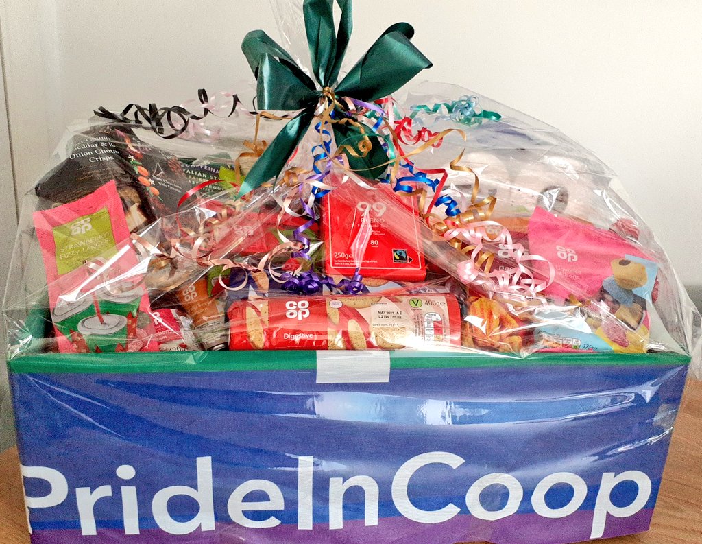 Come and join us this Saturday #Plymouth #pride2022 for your free entry to win an amazing hamper packed with Co-op goodies! 
#itswhatwedo