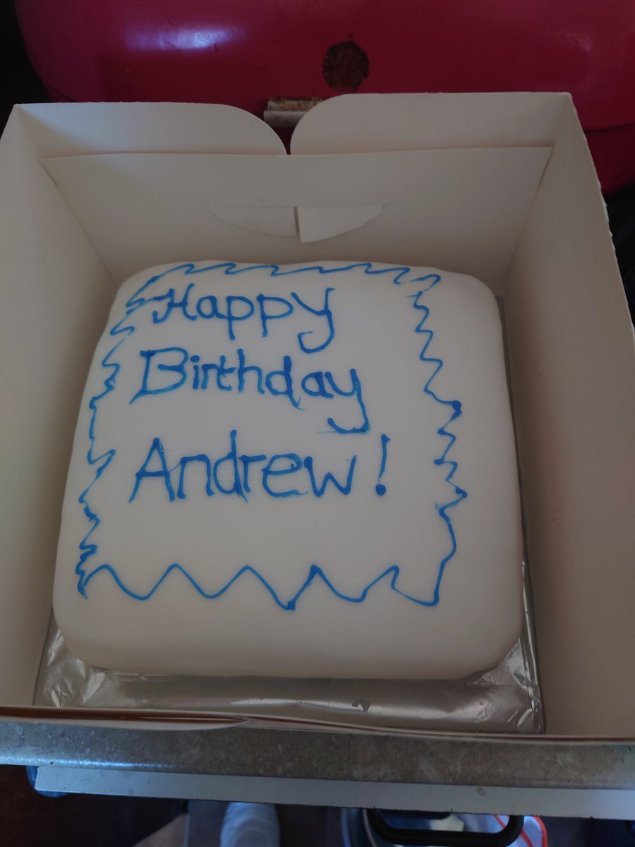 My birthday cake I got for my birthday today