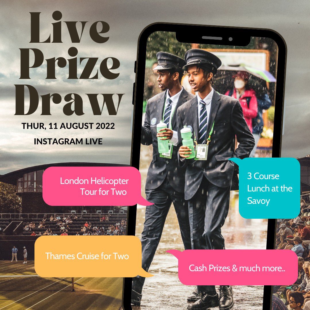 Keep an eye on our Instagram page today as we will be doing the Live Prize Draw for all staff who completed their shifts at the Wimbledon 2022 Championships. #knightssecurity

instagram.com/knightsgroup/