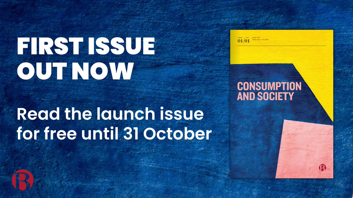 Bristol University Press Journals (@bup_journals) on Twitter photo The first issue of Consumption and Society is now online! 🎉
A huge thank to our authors, editors and reviewers for all of your hard work.
Find the 1st issue here bristoluniversitypressdigital.com/consoc
@m_sahakian <a href="/DrDJWelch/">Dan Welch</a> and @stefanwahlen @unige_ise <a href="/ManchesterSCI/">ManchesterSCI</a> <a href="/MCRSociology/">Uni Manchester Sociology @uomsociology.bsky.social</a> The first issue of Consumption and Society is now online! 🎉
A huge thank to our authors, editors and reviewers for all of your hard work.
Find the 1st issue here bristoluniversitypressdigital.com/consoc
@m_sahakian <a href="/DrDJWelch/">Dan Welch</a> and @stefanwahlen @unige_ise <a href="/ManchesterSCI/">ManchesterSCI</a> <a href="/MCRSociology/">Uni Manchester Sociology @uomsociology.bsky.social</a>