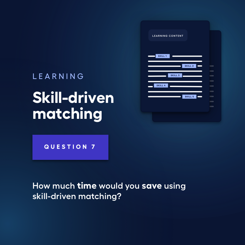 Q&amp;A 🔎 - Matcher les #apprenants et les contenus de #formation ⬇️
"Combien de #temps gagneriez-vous en utilisant le matching basé sur les compétences ? " 
Découvrez la réponse dans notre dernier #livreblanc (🇫🇷) : hubs.li/Q01g6Qv60