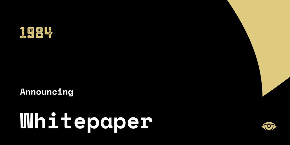 1984dao's tweet photo. Whitepaper - 1984 is an ERC-20 utility token that empowers a decentralized community building openness and freedom.

Token holders will be benefited from the utility of airdrops, investment rewards, donations, merchandise, access to Animal Farm etc. 

https://t.co/1awICeAuun https://t.co/USedw2yjvI