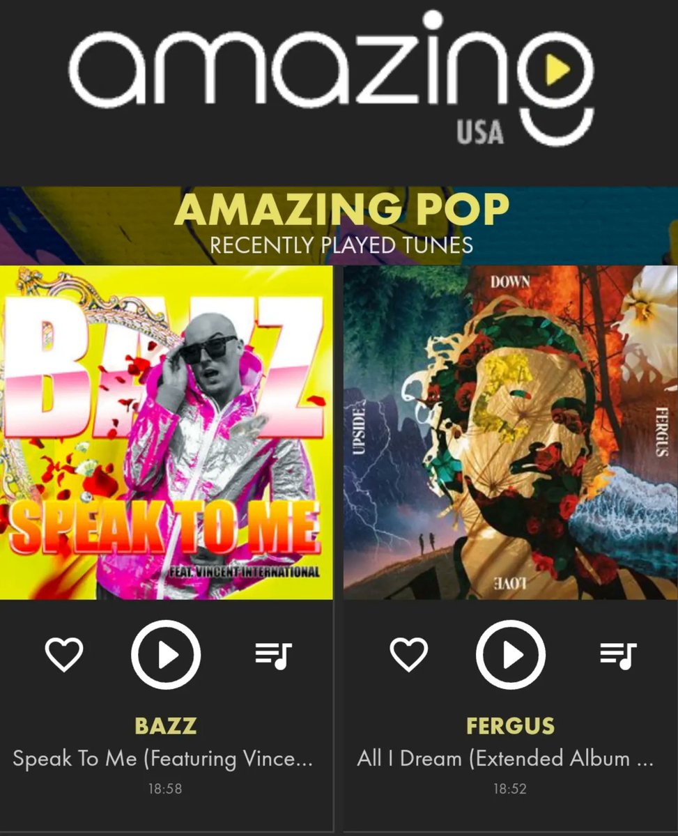 BazzEnergy's tweet photo. HUGE THANKS to 'Amazing Radio USA' for playing 'Speak To Me' on AMAZING POP! Totally THRILLED! ๐๐๐
๐ @AmazingRadioUSA ๐บ๐ฒ๐ป
#America #speaktome #bazzenergy #europop #AmazingRadio #RadioPlay @italovincent #STM #maximusicrecords #europop #newmusic #amazingpop https://t.co/ZxVUnNt4yd