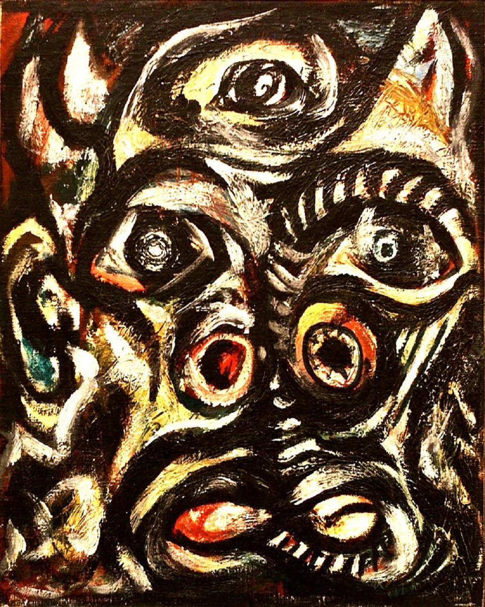 HistoriaeBlog's tweet photo. Tal día como hoy de 1956 moría el artista estadounidense Paul Jackson Pollock.
#pollock #pauljacksonpollock #pollockkrasnerfoundation #historiadelarte #historiacontemporánea #historiae https://t.co/wrMzesnapg