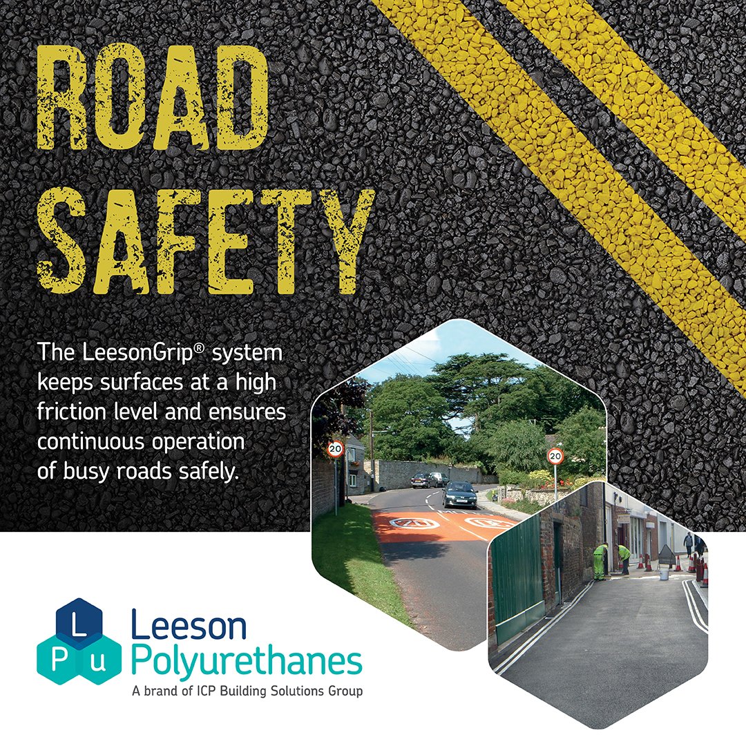 Leeson_PU's tweet photo. Skid resistance is a major consideration when it comes to road safety. The LeesonGrip system keeps surfaces at a high friction level and ensures continuous operation of busy roads safely.

Learn more about the uses and benefits of #LeesonGrip: https://t.co/meeKKQqm5B https://t.co/AyS8N391ta