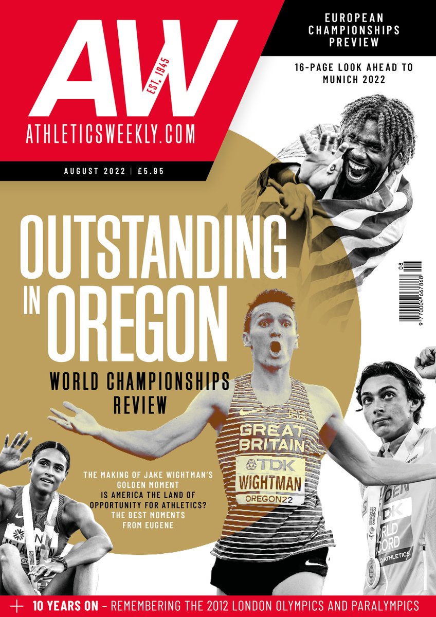 AW (@athleticsweekly) on Twitter photo Introducing our August magazine 🥁
✅ Behind the scenes of Jake Wightman's gold medal
✅ A chat with Karsten Warholm's coach
✅ <a href="/WightmanGeoff/">Geoff Wightman</a>, <a href="/andrewosagie/">Andrew Osagie</a> and <a href="/RunJumpStefReid/">Stef Reid MBE PLY</a> remember London 2012 10 years on
Print: mymagazinesub.co.uk/athletics-week…
Digital: pocketmags.com/athletics-week… Introducing our August magazine 🥁
✅ Behind the scenes of Jake Wightman's gold medal
✅ A chat with Karsten Warholm's coach
✅ <a href="/WightmanGeoff/">Geoff Wightman</a>, <a href="/andrewosagie/">Andrew Osagie</a> and <a href="/RunJumpStefReid/">Stef Reid MBE PLY</a> remember London 2012 10 years on
Print: mymagazinesub.co.uk/athletics-week…
Digital: pocketmags.com/athletics-week…