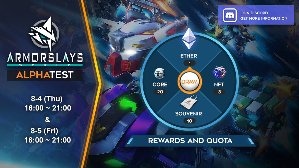 🎉 We will annouce the players who achieved the highest score of Alpha Test event and gift the reward soon;
Stay with us for more details at Discord group: discord.gg/3xZF4S2Jyn
#nftarmorslays
#alphatestevent