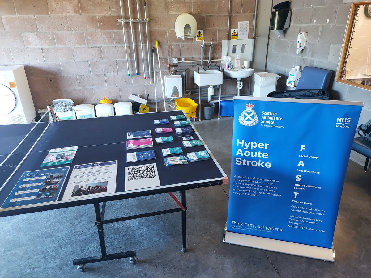 MTU FAST Awareness Teams are visiting stations across the North, East and West again today. The West team have shared their set up at Douglas station today. All teams working hard to raise stroke and FAST awareness.
