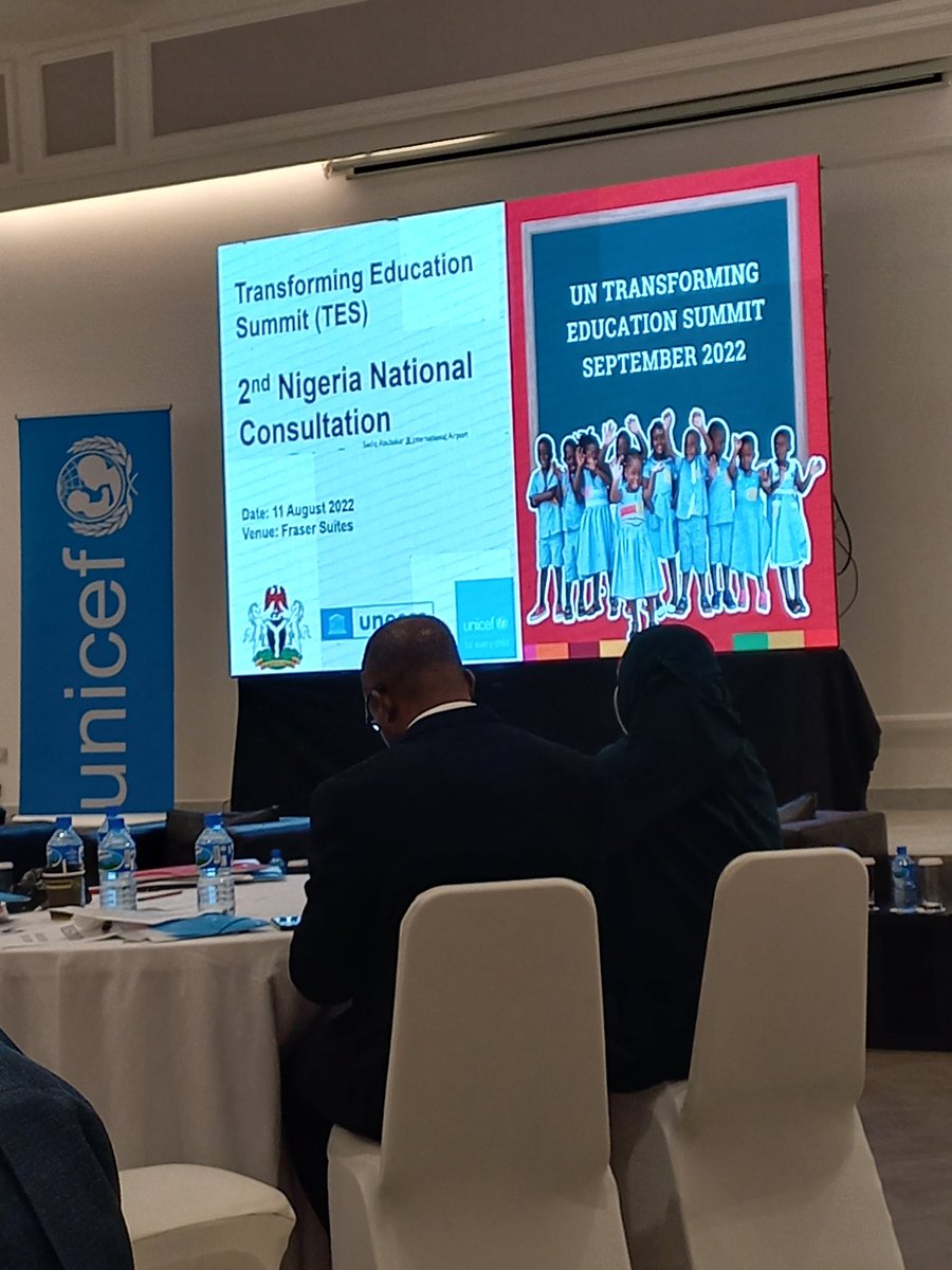 GAbudar's tweet photo. Achieving SDG 4 will depend greatly on teachers who are highly motived and trained. The teaching profession plays a critical role in transforming education in Nigeria and globally. At the 2nd National Consultations. @UNICEF_Nigeria @youthhubafrica
#SDG4 
#TransformingEducation https://t.co/jLWyd5MqGD