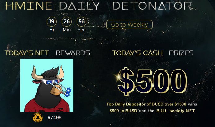 Miktrone's tweet photo. We just Doubled our #detonator
Cash prizes 500$ Daily &amp; 1111$ weekly 

Since we all about Giving more to 
The community. 

Check out #xHMINE is making Serious Profits on the @EmpMoneyBSC Detonator 🤑🔥🤑🔥🤑🔥🤑🔥🤑

#BSC #BNB #PulseChain #ETH https://t.co/gPIytLs4TG