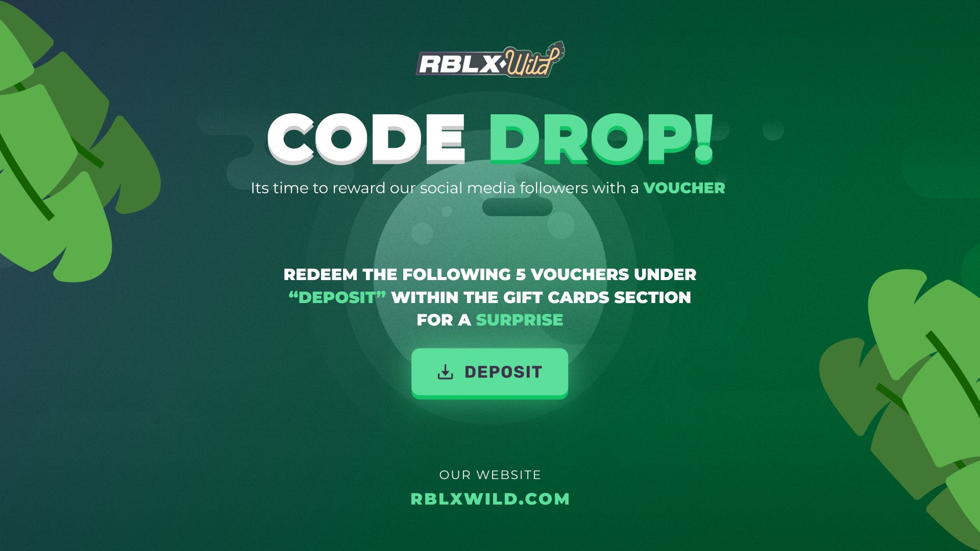 FREE 100 ROBUX RBLXWILD (USE CODE RAND0M WHEN SIGNING UP) 