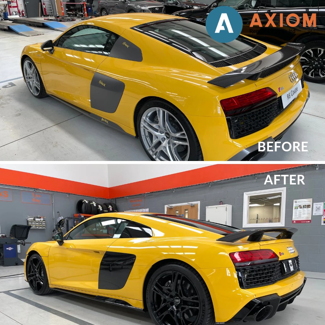 AXIOM_Repair's tweet photo. Creating a great customer journey – A customer had requested a personalized touch on the car, which we delivered in true axiom style. 

We changed the colour on the side pods, rear lower bumper trims, mirror covers and wheels. 

Book your care repair https://t.co/ZKnR8cO7RS https://t.co/fxZXxVPAeB