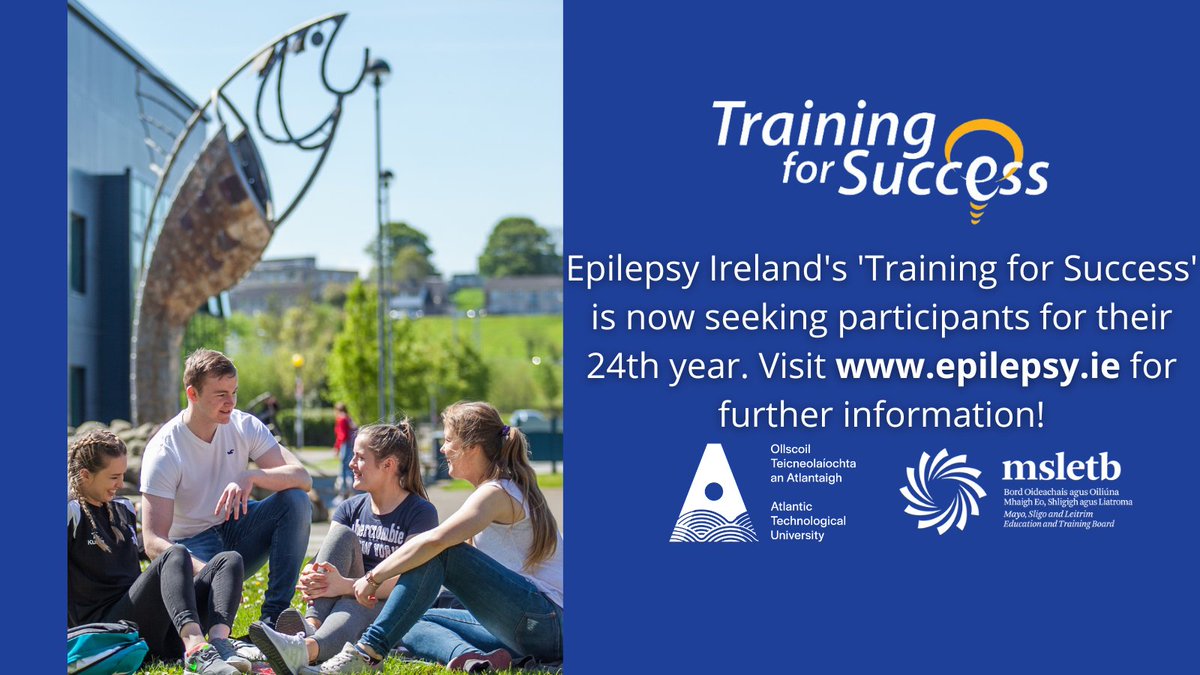 This course from Epilepsy Ireland may be of interest to some of my constituents who are living with epilepsy or have a loved one living with epilepsy. Click the link below to learn more about 'Training for Success'! Go to: bit.ly/EITFS”