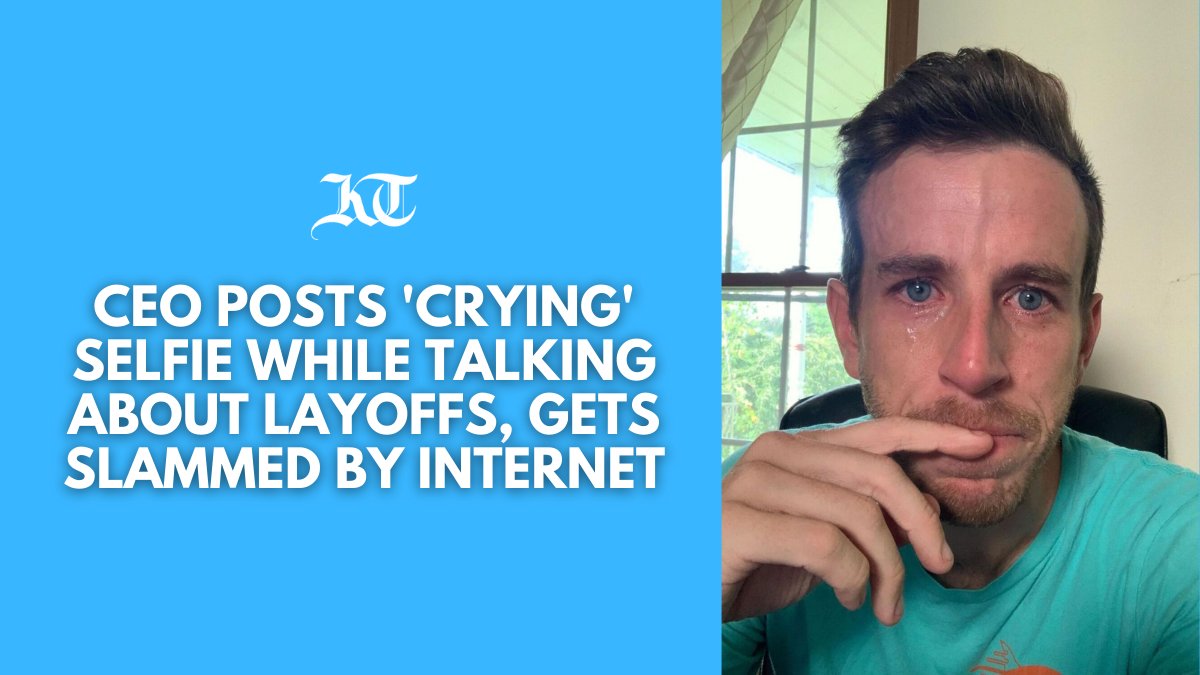 khaleejtimes's tweet photo. Braden Wallake, CEO of marketing company HyperSocial, faced criticism after he posted a picture of himself crying on LinkedIn. The picture accompanied a post about layoffs within his company.
#CEO #HyperSocial #Selfie
https://t.co/QcxaT7x1J0 https://t.co/4a5ECBJpJj