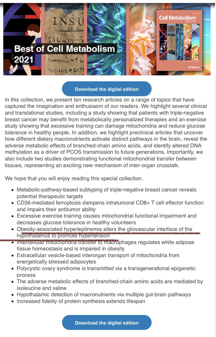 CGarciaCaceres's tweet photo. We are delighted that our work captured the enthusiasm of the readers of @Cell_Metabolism as one of  the past year’s most exciting paper in metabolic research 🙏🏼 @TimGruber14 @IDO_Helmholtz @DiabResearch @ERC_Research @SyNergy_Cluster @LMU_Uniklinikum #astrocyte #hypertension https://t.co/PHirAcncT0