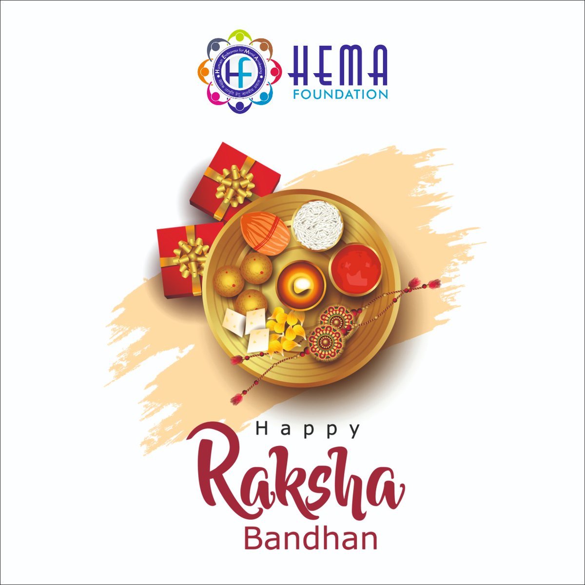 As Raksha Bandhan means the "bond of protection" likewise moral values, if imbibed by all, can protect individuals, society and our nation and will help all of us to coexist peacefully and harmoniously. Happy Raksha Bandhan to all from HEMA Foundation
 #RakshaBandhan #rakhi2022