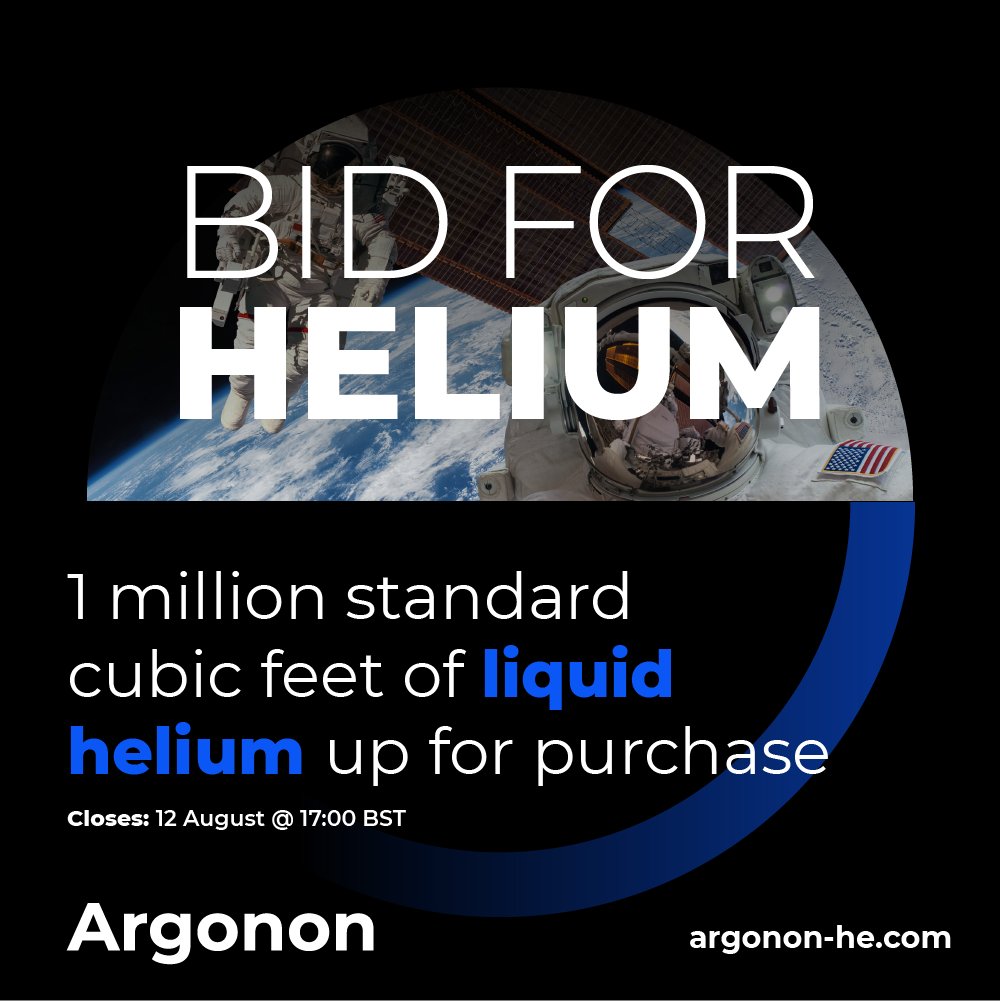 Argonon: making helium a more mainstream commodity tweet media