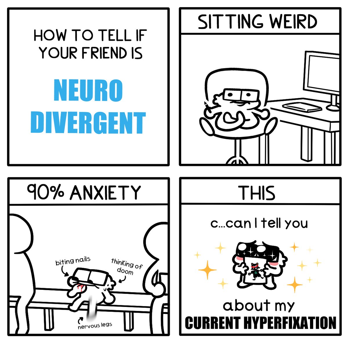 An incorrect comic about neurodivergent people 