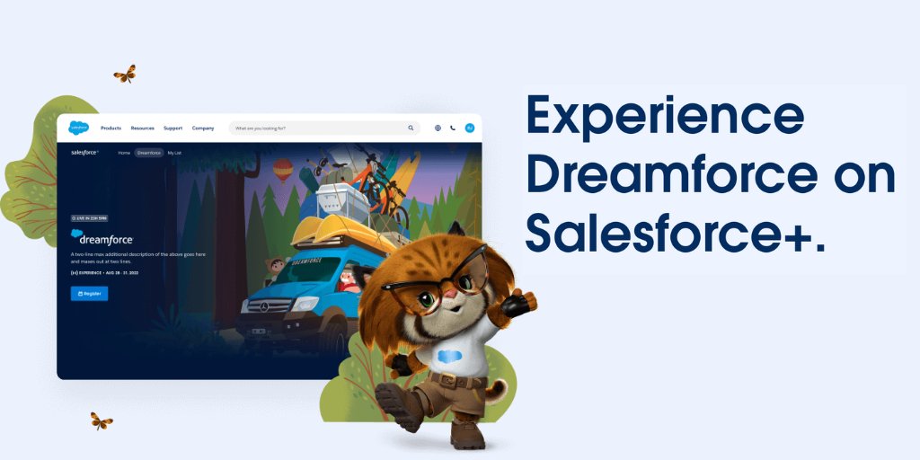 Stream #Dreamforce for free September 20 - 22 on @Salesforce+ to see all the highlights, news for every role and industry & a little bit of magic from SF live and on demand in an enhanced #digital experience. Sign up: salesforce.com/plus/experienc…