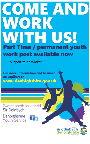 DCCyouthservice's tweet photo. Denbighshire youth Service currently have part time, permanent Support Youth Worker vacancies available. For more information, follow the link below and search “Youth”. 

https://t.co/RQN8L0iut6 https://t.co/rvx2TIDgsU