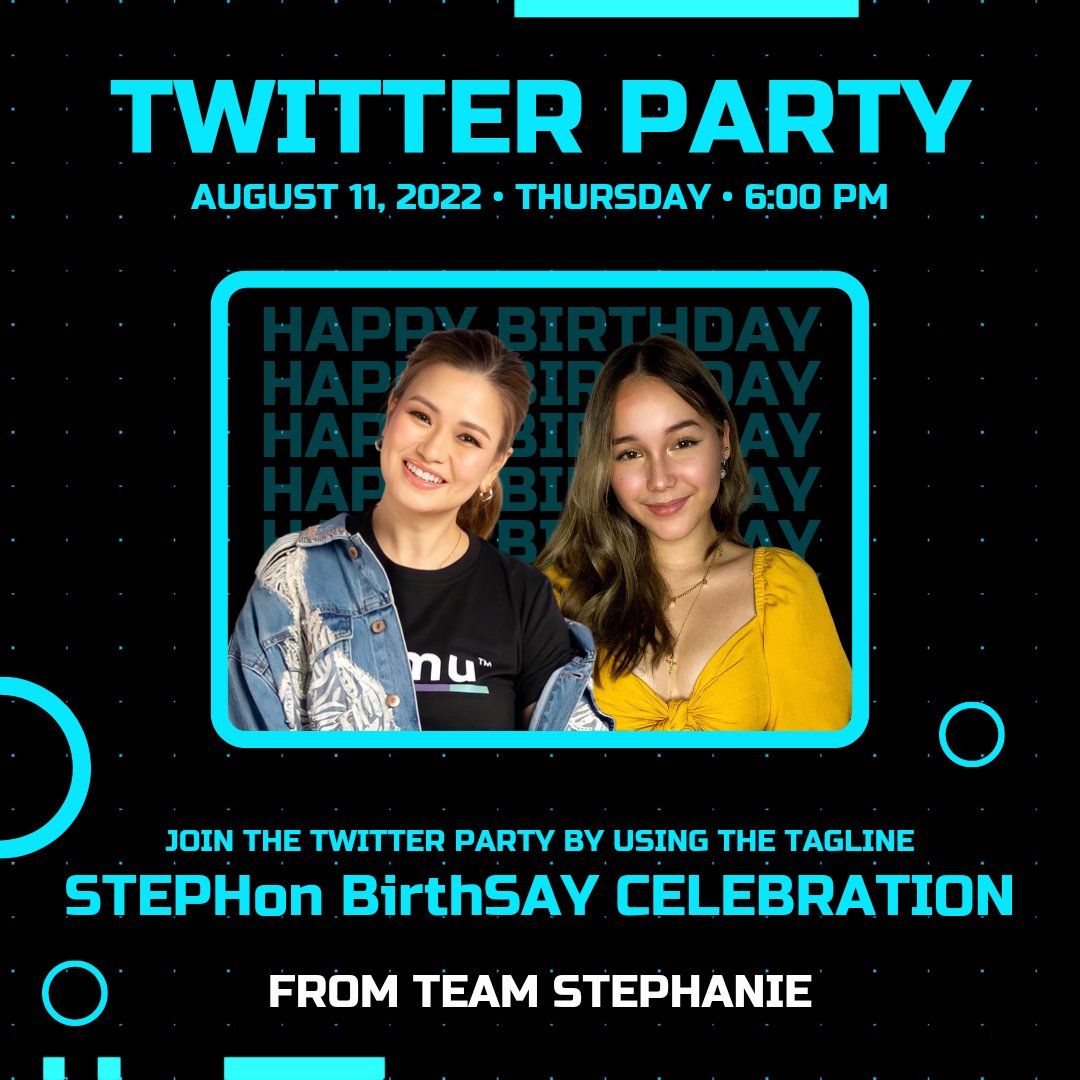 TEAM STEPHANIE TRENDSETTER (@tstephtrends) on Twitter photo Our Twitter Party starts now!
Official Tagline:
STEPHon BirthSAY CELEBRATION
Tweet, Requote, and Engage!
Happy Birthday, <a href="/sayalonzo/">Say Alonzo</a>!
#StephanieJordan Our Twitter Party starts now!
Official Tagline:
STEPHon BirthSAY CELEBRATION
Tweet, Requote, and Engage!
Happy Birthday, <a href="/sayalonzo/">Say Alonzo</a>!
#StephanieJordan