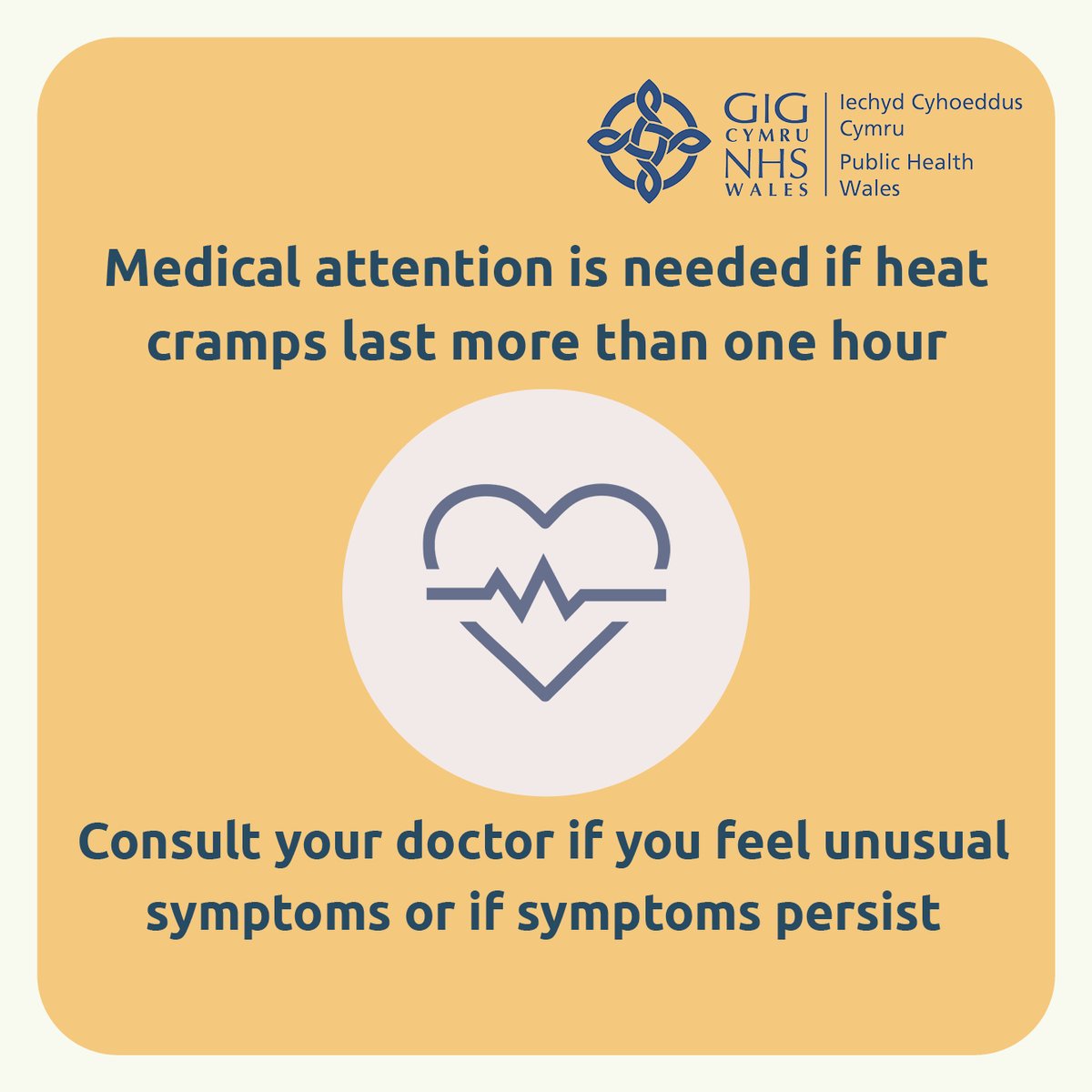 PublicHealthW's tweet photo. Very hot weather can cause dehydration, overheating, heat exhaustion and heat stroke. Protect yourself and others and take extra care to follow the health advice. https://t.co/XhIhqFxt3W