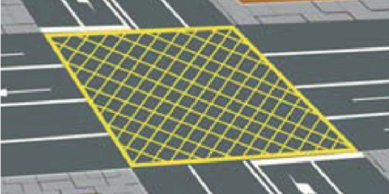 DGTes's tweet photo. #TestDGT Una cuadrícula de marcas amarillas pintada en el suelo indica...
A. que no se puede franquear la intersección
B. que no se debe entrar en la intersección si se puede quedar detenido en ella, obstaculizando la circulación
C. que el estacionamiento está prohibido https://t.co/kF43L76tO3
