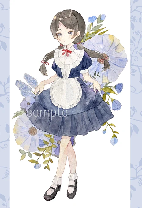 ご依頼で描かせていただきましたキャラデザが可愛いくて描いていてとても楽しかったです 