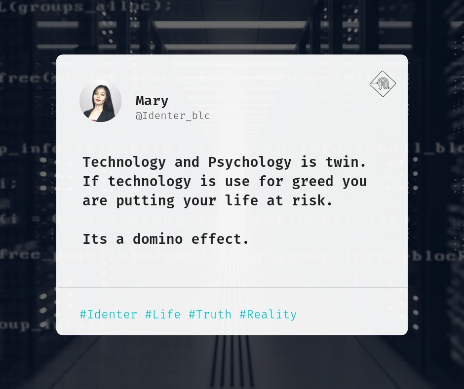 Blockchain is the new ledger data stored in the internet. Every transaction you do process a data to execute. Security is at stake. Identer is sensible to solve this problem. #Identer