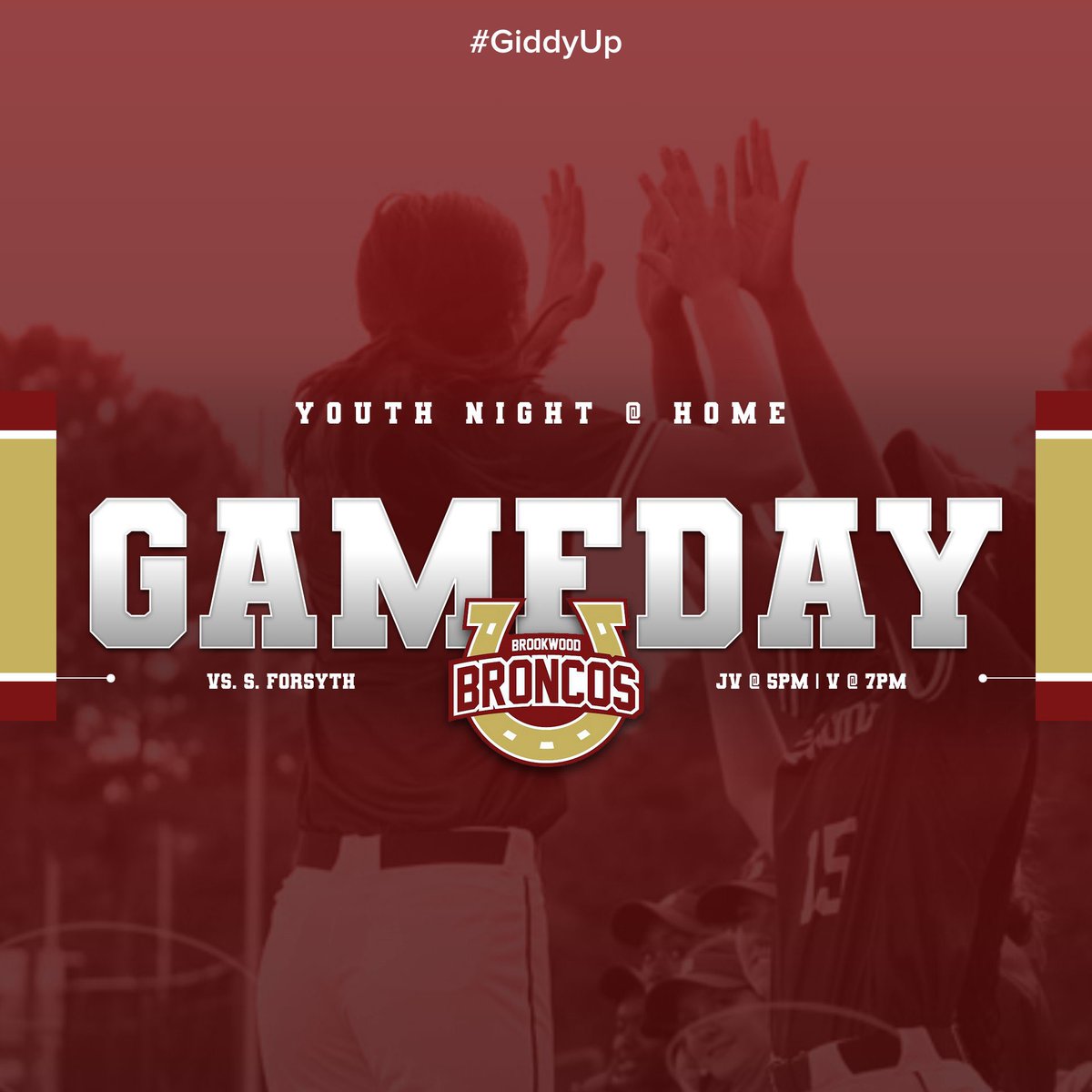 Youth Night @ Tᕼᗴ ᗯOOᗪ! Come out and support your Lady Broncos! 

#GiddyUp
