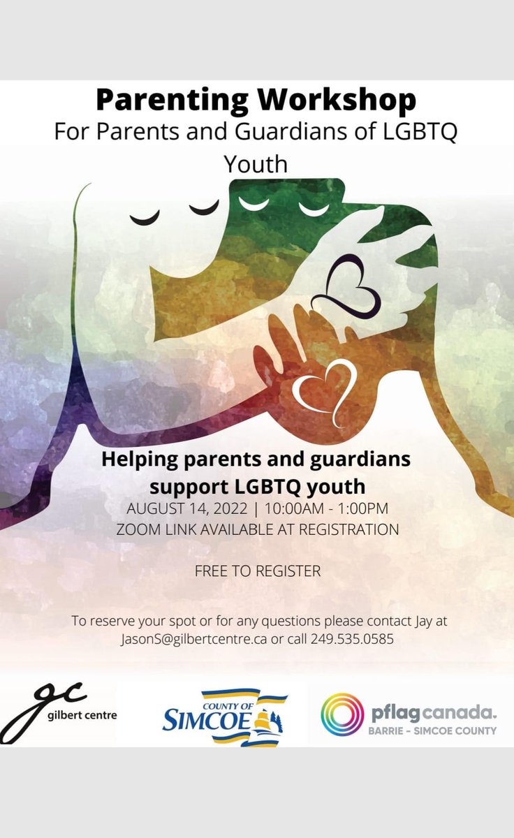 Excellent opportunity for the @SCDSB_Schools parents. Does your child identify as LGBTQ? Register here.