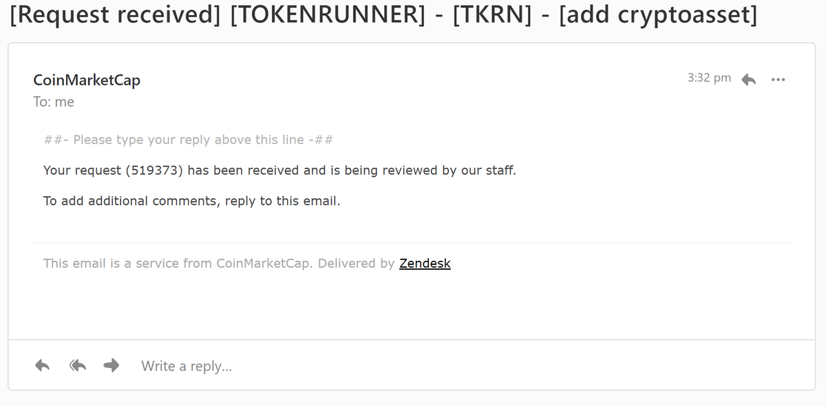 TokenRunner (@tokenrunner_net) on Twitter photo Pleased to announce ahead of our token launch, <a href="/CoinMarketCap/">CoinMarketCap</a> has received our request (519373) for listing, This development is currently being reviewed.
#TokenRunner #CoinMarketCap #CMC #launchday #launchpad #token #BNBChain Pleased to announce ahead of our token launch, <a href="/CoinMarketCap/">CoinMarketCap</a> has received our request (519373) for listing, This development is currently being reviewed.
#TokenRunner #CoinMarketCap #CMC #launchday #launchpad #token #BNBChain