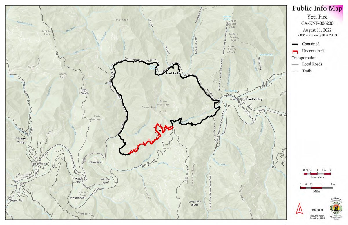 Klamath_NF's tweet photo. Morning update for the #YetiFire and #AlexFire for August 11, 2022: 
https://t.co/59QtBpEEPb https://t.co/CurpjN0BtD