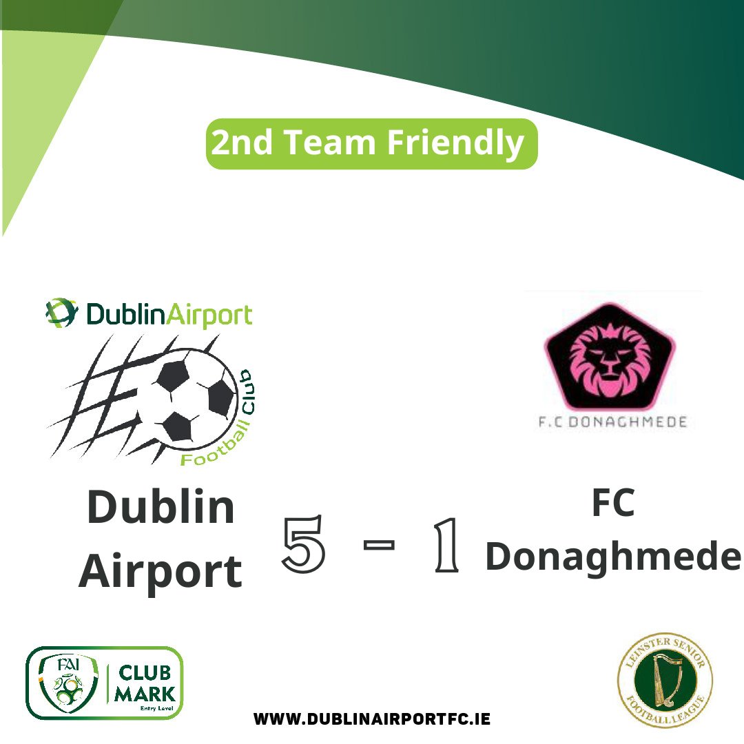 Our 2nd team continued their preseason on Tuesday evening with a great 5-1 win over F.C Donaghmede. 

Both teams continue their preseason tonight training in the <a href="/ALSAAOfficial/">ALSAA</a> at 7pm. No better time to get involved than today