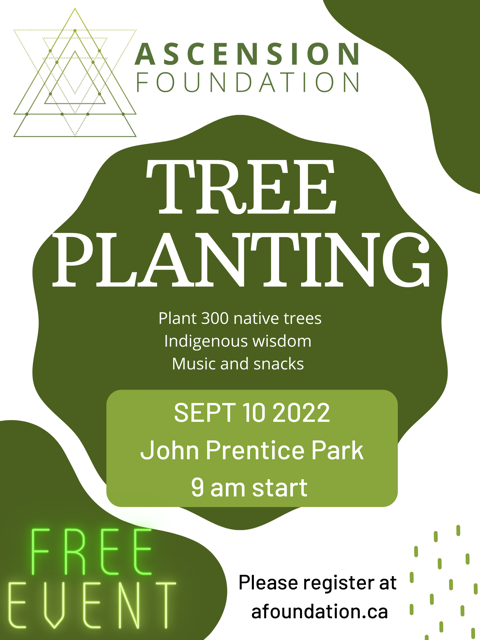 🚨Excited to share this wonderful opportunity to contribute to native tree planting, with your time and/or $ to support the associated charity.
Visit ascensionfoundation.ca to register for the event and/or donate!
