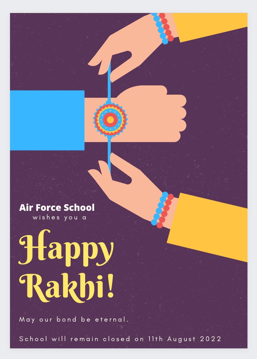 vayusenanagar's tweet photo. Happy Raksha Bandhan https://t.co/Es4irPYCKp