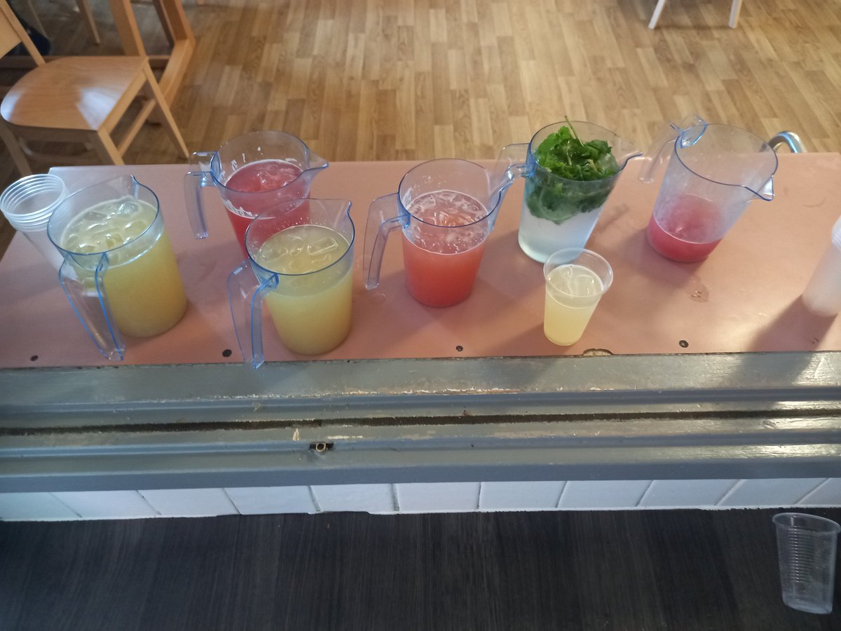 AustenActivity's tweet photo. Super hot day today. So we've sticked up on ice pops and we've made mocktails and had some music and played some prize bingo.
Our gents are coping admirably. https://t.co/oh9DwTLw92