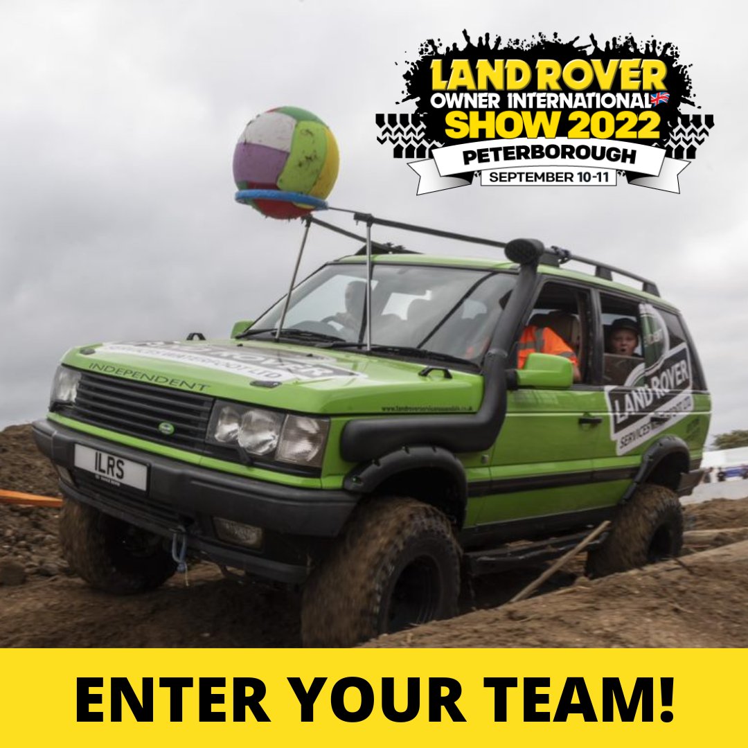 LandRoverOwner's tweet photo. Here’s your chance to compete for top prizes by taking on an assault course that’s hilariously good fun – and very muddy. Think It’s a Knockout vs Go Ape vs Camel Trophy!

Enter today! https://t.co/nt94VGn4pj #LROShow https://t.co/DtXJLzjC6p